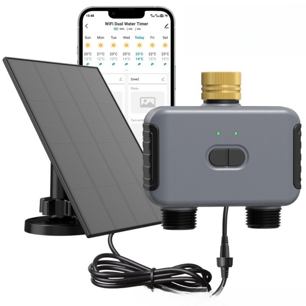 Timer Dual Outlet - Pengatur Waktu Air Pintar WiFi Dual